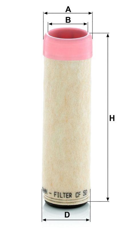 MANN-FILTER CF 50 Sekund&auml;rluftfilter f&uuml;r Neuson