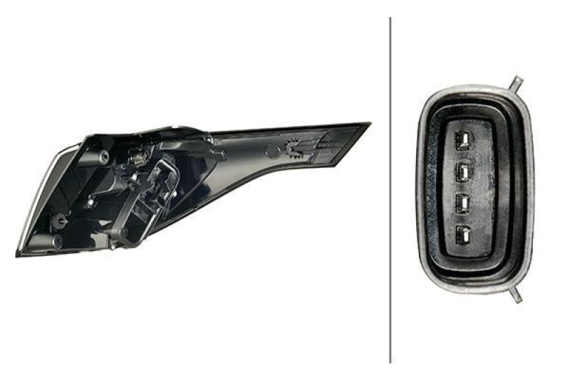 HELLA 2SD 015 693-111 Heckleuchte links Halogen OPEL