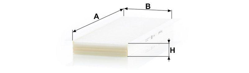 MANN-FILTER CU 3649 Innenraumluftfilter f&uuml;r Ford