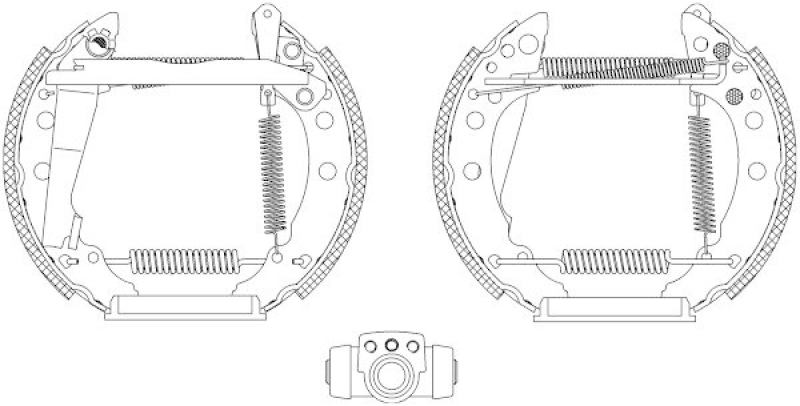 HELLA 8DB 355 003-711 Bremsbackensatz f&uuml;r VW/SEAT/AUDI