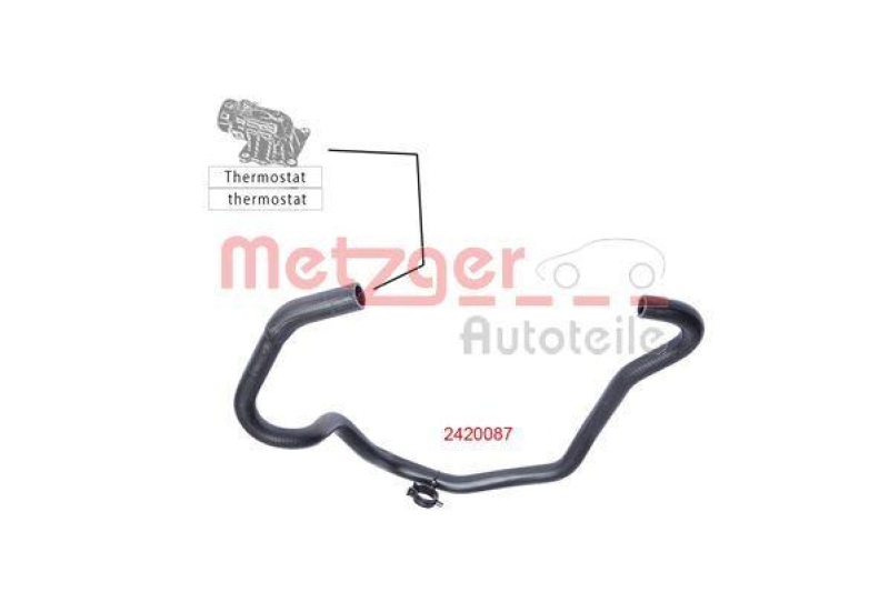 METZGER 2420087 Kühlerschlauch für FORD