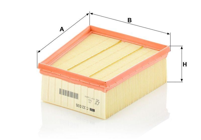 MANN-FILTER C 22 026 Luftfilter f&uuml;r Renault