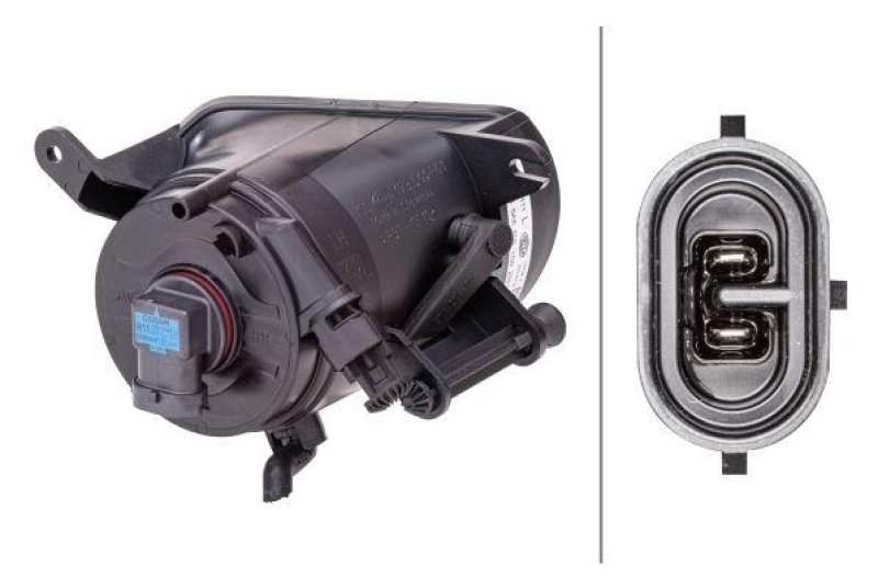 HELLA 1N0 010 327-111 Nebelscheinwerfer links Halogen AUDI