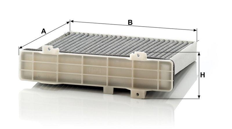 MANN-FILTER CUK 2230 Innenraumluftfilter f&uuml;r Mitsubishi