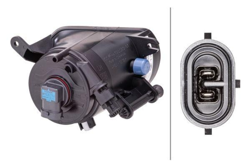 HELLA 1N0 010 327-151 Nebelscheinwerfer links Halogen AUDI