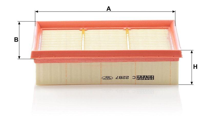 MANN-FILTER C 2287 Luftfilter f&uuml;r Mercedes-Benz
