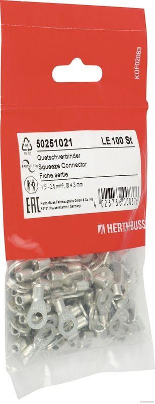 HERTH+BUSS 50251021 Quetschverbinder 1,5 - 2,5 mm², Ø 4,3 mm, DIN 46234