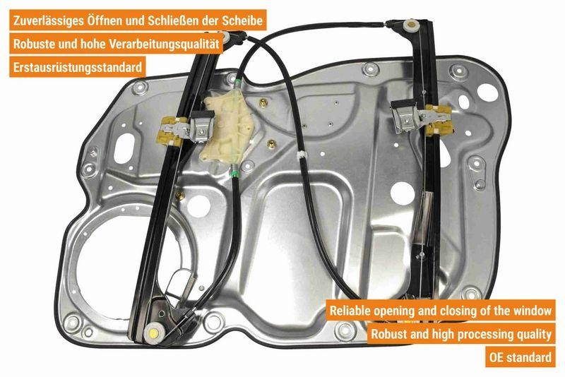 VAICO V10-9837 Fensterheber mit Tr&auml;gerplatte vorne links f&uuml;r VW