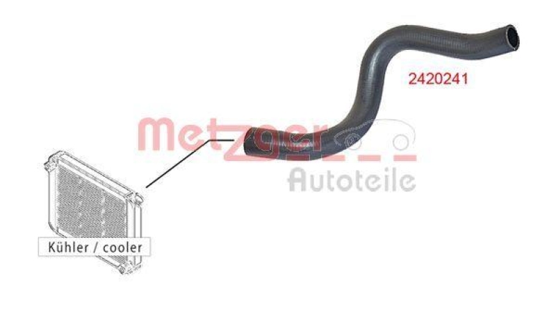 METZGER 2420241 K&uuml;hlerschlauch f&uuml;r FIAT