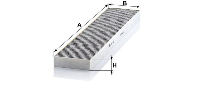 MANN-FILTER CUK 5480 Innenraumluftfilter f&uuml;r VW