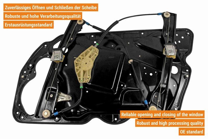 VAICO V10-9843 Fensterheber mit Trägerplatte vorne links für VW