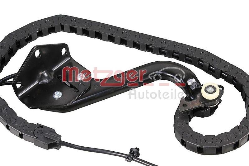 METZGER 2310141 Rollenf&uuml;hrung, Schiebet&uuml;r f&uuml;r MB/VW links UNTEN MIT KABELSATZ