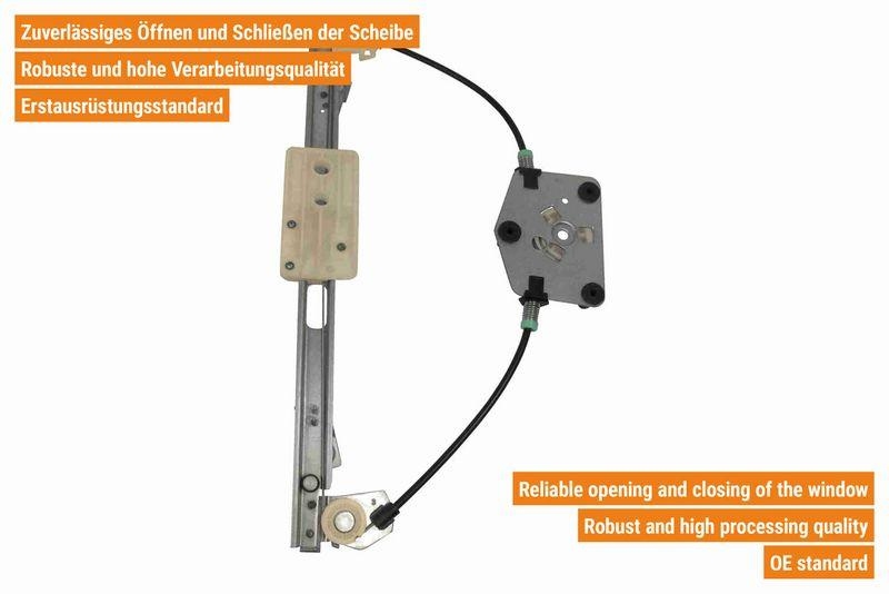 VAICO V10-9846 Fensterheber ohne Tr&auml;gerplatte hinten rechts f&uuml;r VW