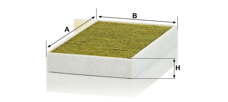 MANN-FILTER FP 25 015 Innenraumluftfilter f&uuml;r Tesla