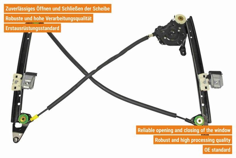VAICO V10-9856 Fensterheber elektrisch hinten rechts für VW