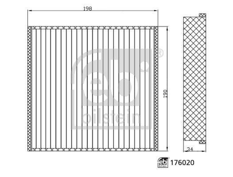 FEBI BILSTEIN 176020 Innenraumfilter für Mercedes-Benz