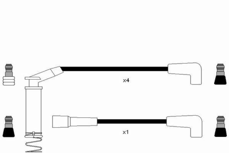 NGK 6990 Z&uuml;ndleitungssatz RC-OP1204 |Z&uuml;ndkabel