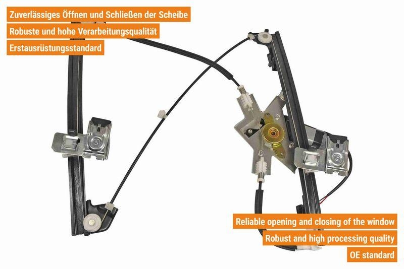 VAICO V10-6309 Fensterheber elektrisch vorne rechts, ohne Komfortfu für SEAT