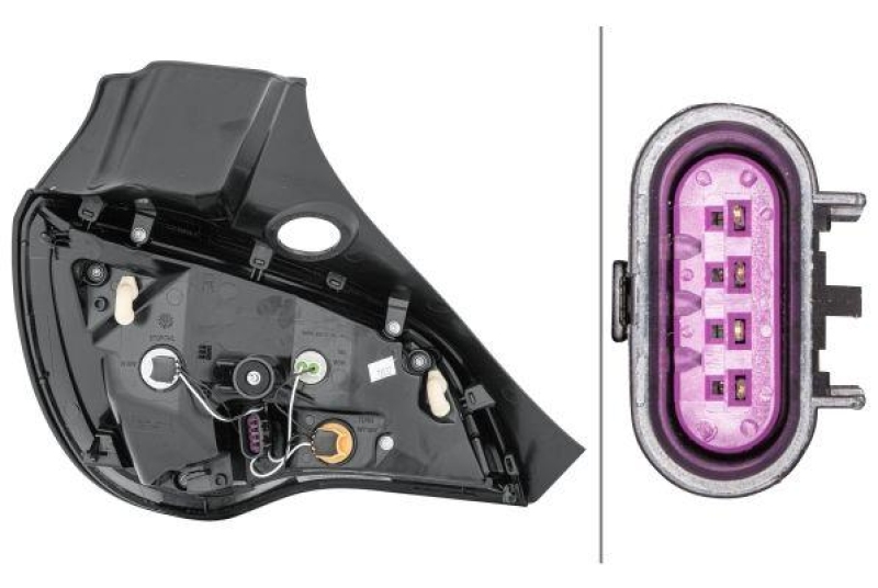 HELLA 2SD 354 812-021 Heckleuchte, rechts, 12 V f&uuml;r OPEL