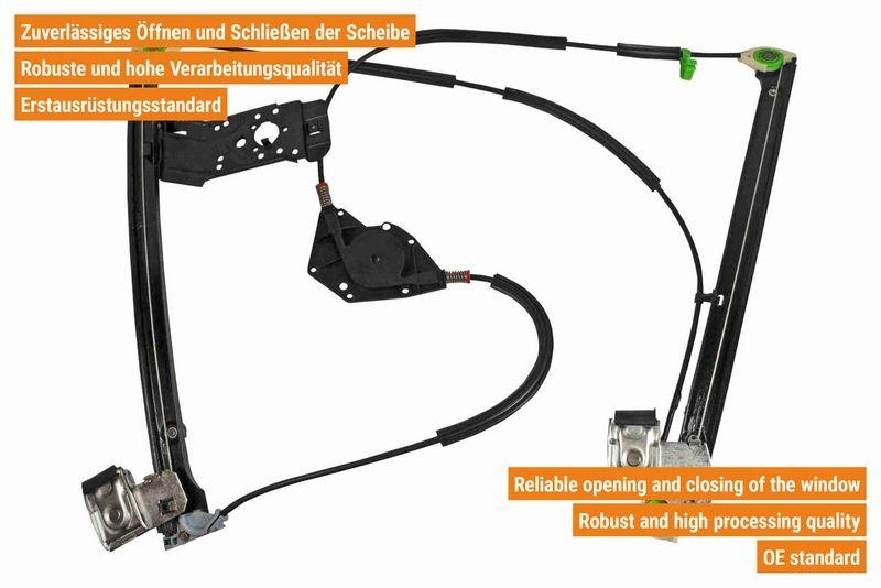 VAICO V10-6310 Fensterheber elektrisch vorne links, 2 -Türer für VW