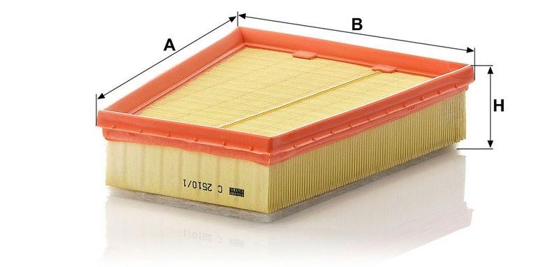 MANN-FILTER C 2510/1 Luftfilter f&uuml;r Renault