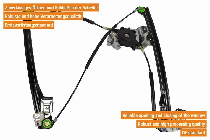 VAICO V10-6313 Fensterheber elektrisch vorne rechts, 4 -T&uuml;rer f&uuml;r VW