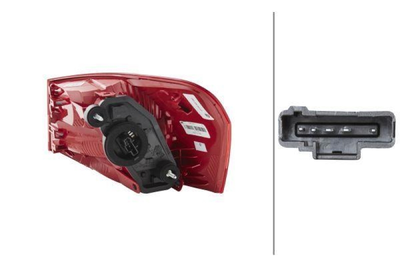 HELLA 2SD 354 822-011 Heckleuchte, links für CITROËN C5 III (RD_)