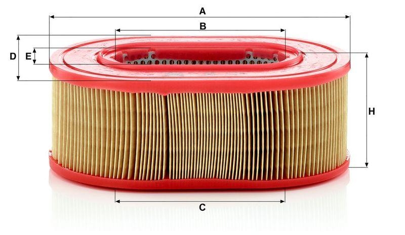 MANN-FILTER C 25 124 Luftfilter f&uuml;r Hatz