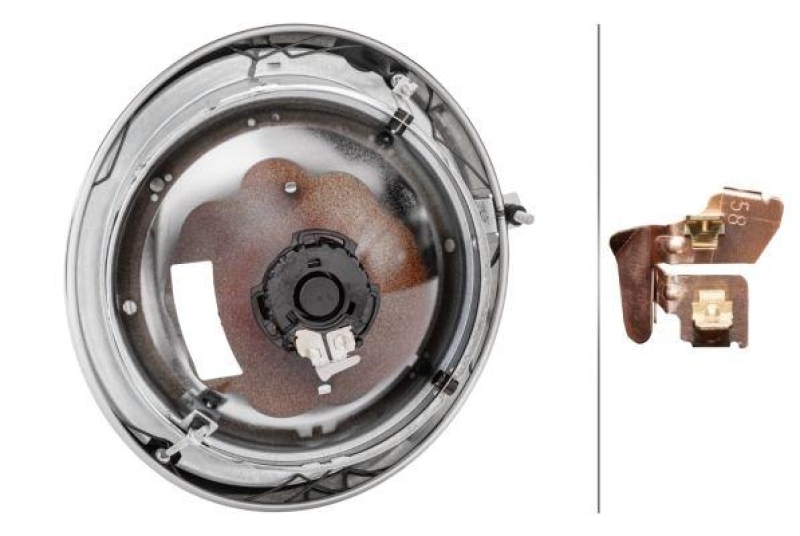 HELLA 1A8 001 149-331 Heckscheinwerfer links Halogen MB