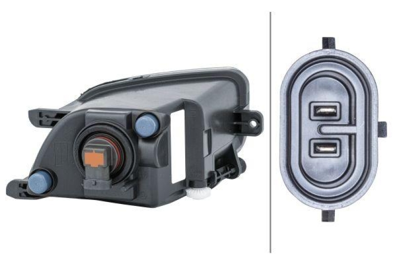 HELLA 1NA 011 048-011 Nebelscheinwerfer links Halogen VW