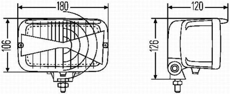 HELLA 1AB 007 145-007 Heckscheinwerfer 7145 Halogen