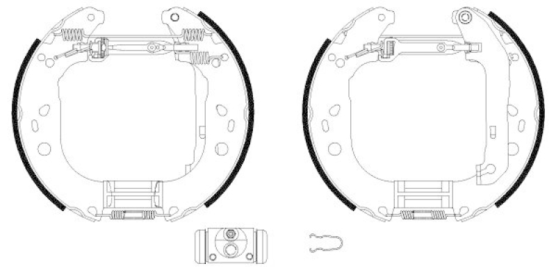 HELLA 8DB 355 004-861 Bremsbackensatz R1195
