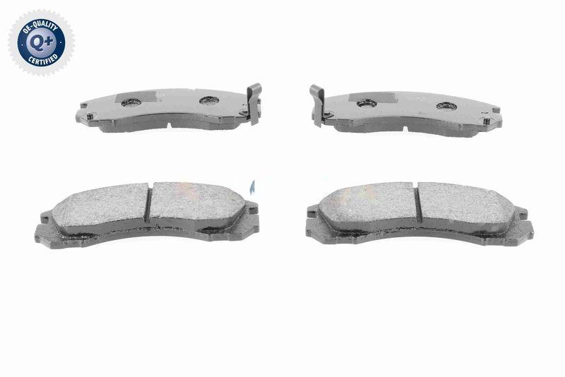 ACKOJA A37-0023 Bremsbelagsatz, Scheibenbremse Vorderachse - Akebono, mit Akustischer V f&uuml;r MITSUBISHI
