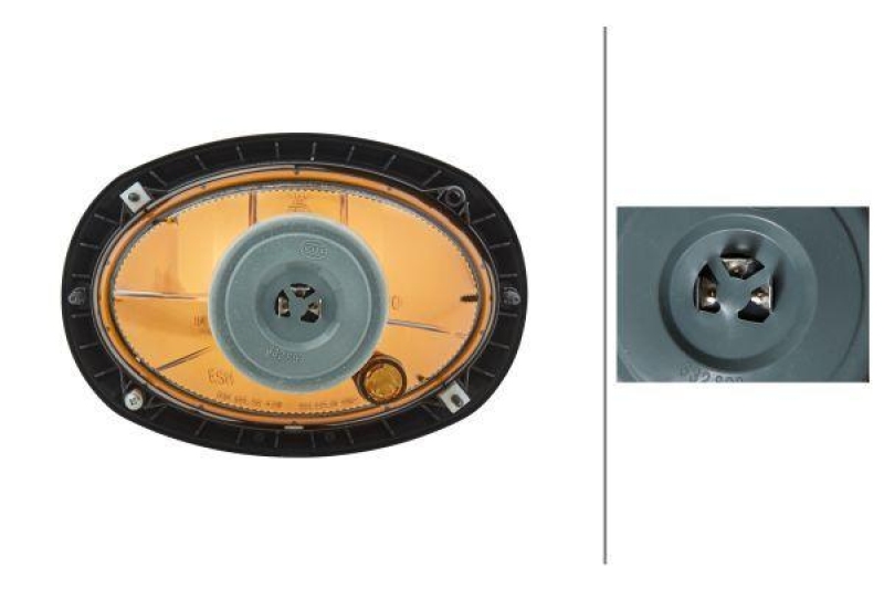 HELLA 1AB 996 157-081 Heckscheinwerfer Oval 120 Halogen