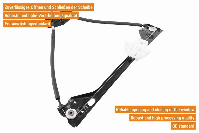 VAICO V10-4003 Fensterheber Manuell hinten links für VW