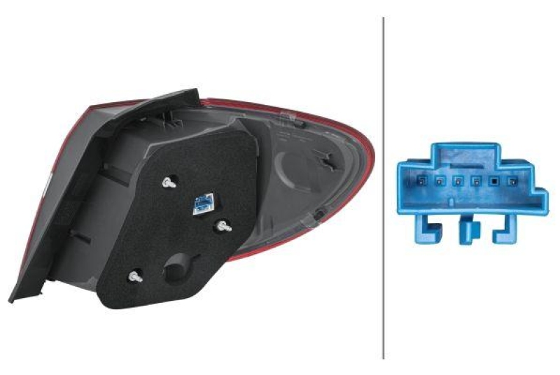 HELLA 2SD 354 873-051 Heckleuchte links LED MB