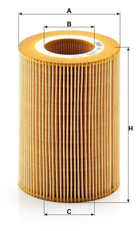 MANN-FILTER HU 1270 x &Ouml;lfilter f&uuml;r DAF