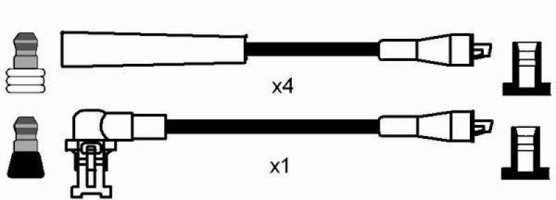 NGK 7153 Z&uuml;ndleitungssatz RC-RN648 |Z&uuml;ndkabel