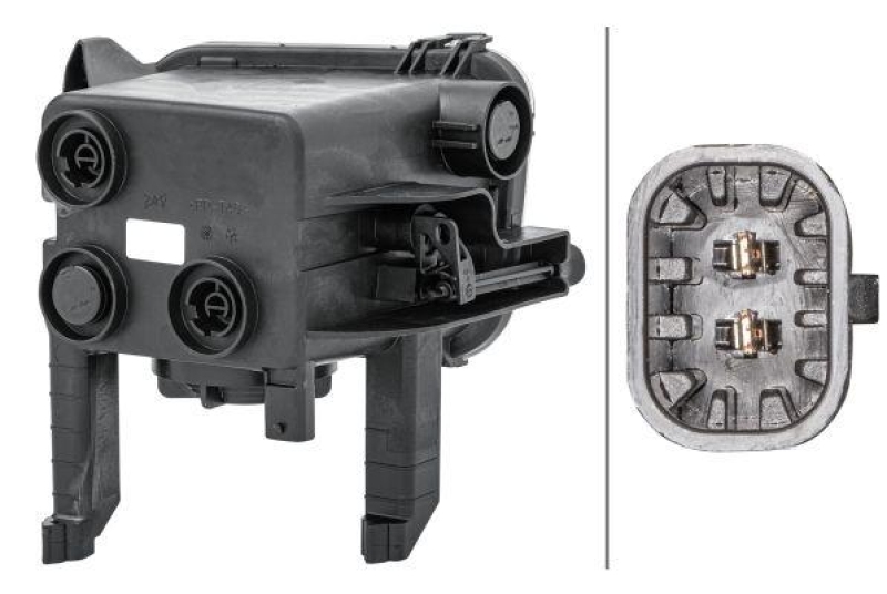 HELLA 1NA 354 663-011 Nebelscheinwerfer links Halogen OPEL