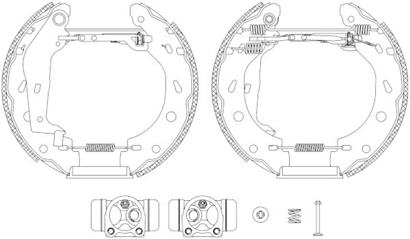 HELLA 8DB 355 004-941 Bremsbackensatz f&uuml;r SMART