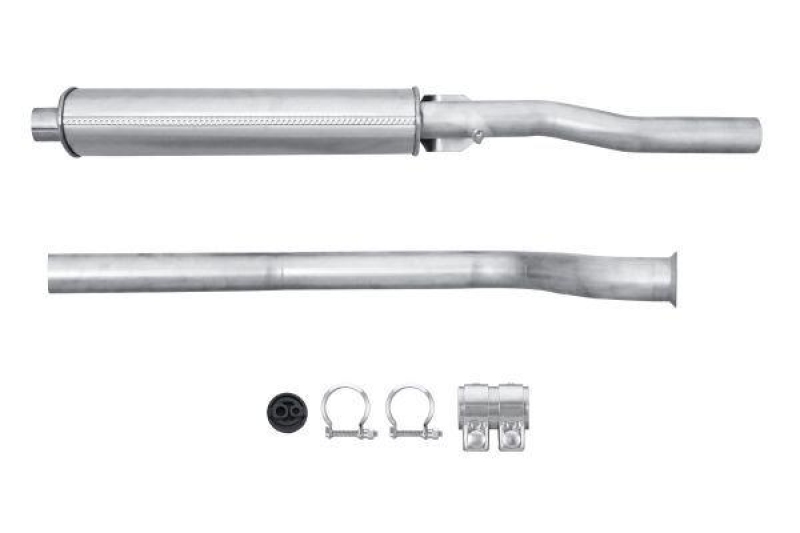 HELLA 8LC 366 025-031 Mittelschalldämpfer PEUGEOT