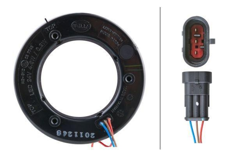 HELLA 2SB 009 362-011 Heckleuchte 112mm LED