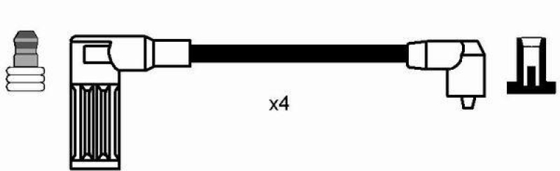 NGK 7171 Zündleitungssatz RC-FT628 |Zündkabel