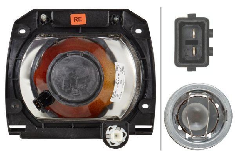HELLA 1AE 003 427-161 Einsatz-Heckscheinwerfer Halogen