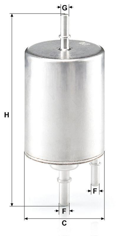 MANN-FILTER WK 720/4 Kraftstoffilter f&uuml;r VW