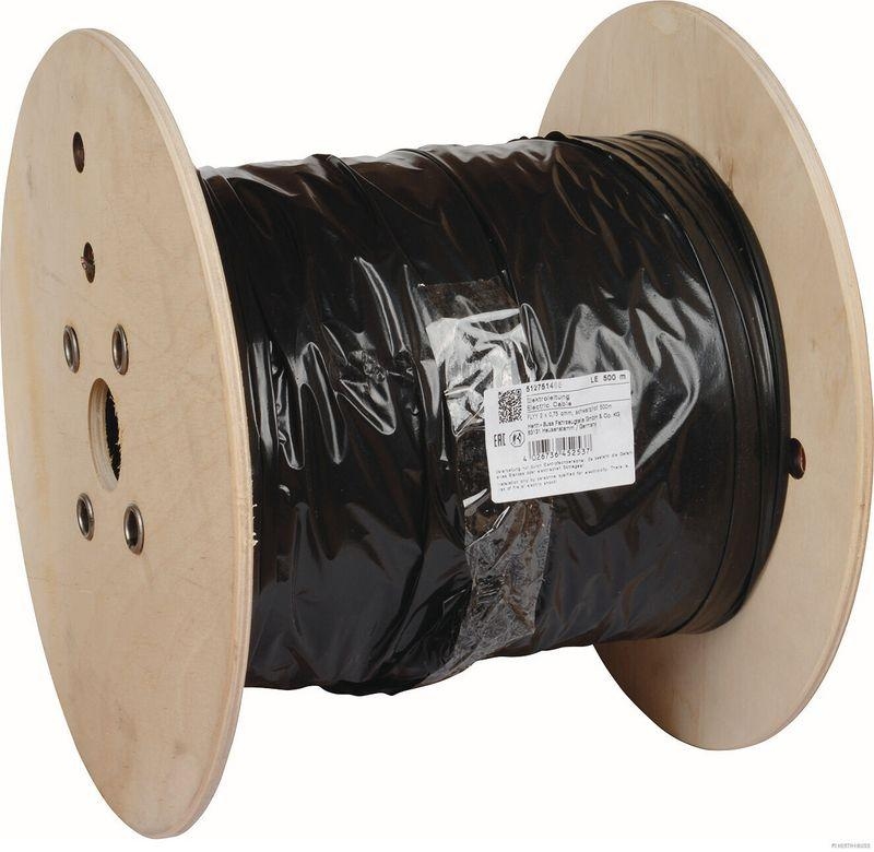 HERTH+BUSS 51275148500 Elektroleitung FLYY-fl 1 x 2,5 mm², schwarz/rot, PVC