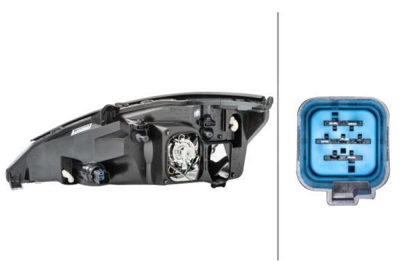 HELLA 1AE 010 199-021 Heckscheinwerfer rechts Halogen FORD