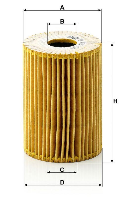 MANN-FILTER HU 825 x &Ouml;lfilter f&uuml;r Nissan