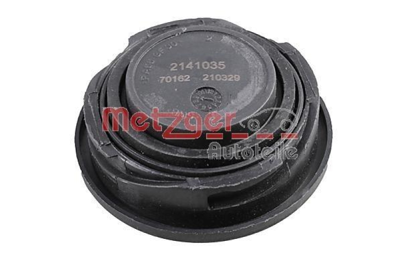 METZGER 2141035 Verschluss, &Ouml;leinf&uuml;llstutzen f&uuml;r AUDI/SEAT/SKODA/VW