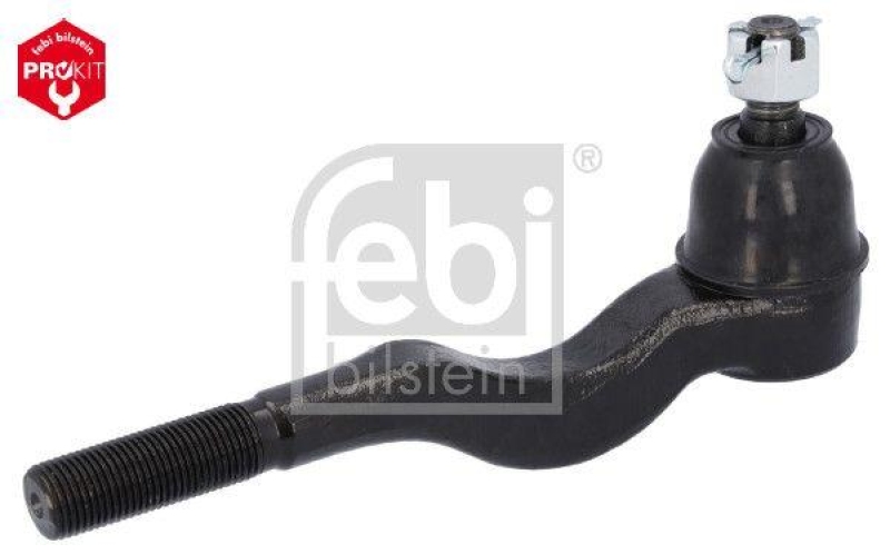 FEBI BILSTEIN 15273 Spurstangenendst&uuml;ck mit Kronenmutter, Splint und Schmiernippel f&uuml;r MITSUBISHI